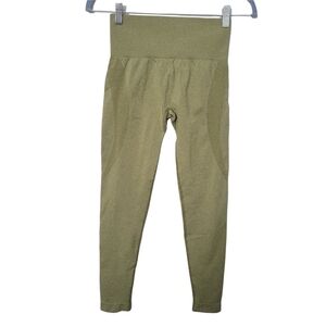 Shein Light Green Sculpting Contouring Athleisure Leggings